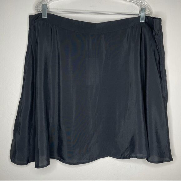 Modcloth Black Simplistic Skater Mini Skirt Plus Size 2X NWT - Picture 8 of 8